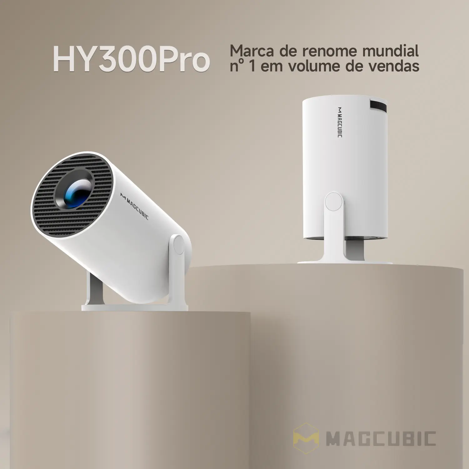 Magcubic HY300Pro Projector 290ANSI Android 14 Dual WiFi6 8K 4K Decode Auto Keystone Correction Wireless BT5.4 130"Screen 1280*720P Built-in Speaker AllwinnerH726 Mini Portable Outdoor Gift Projectors for bedroom#SummerWins #DealsForYouDays