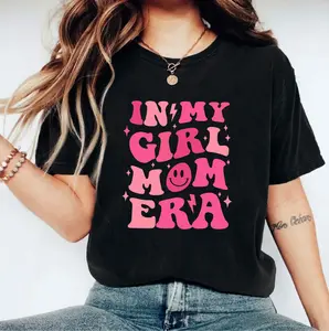 In My Girl Mom Era T-shirt, Gender Reveal Shirt, Expecting Mom Tee, New Girl Mama Cute Gift, Baby Shower T-shirt, Girl Mom Tee, Girl Moms Club T-shirt