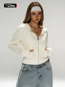 Women's Casual Sporty Down Jacket, Long Sleeve, Full Zipper with Pockets, Knit Hat Design, High Elasticity, Soft Comfortable Breathable, Ideal for Home & Leisure