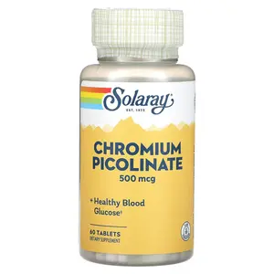 Solaray Chromium Picolinate, 500 mcg, 60 Tablets