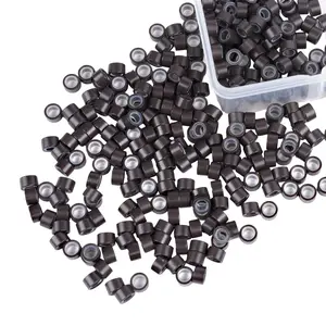 GOO GOO HAIR Micro Beads for Hair Extensions 300 Pcs 5mm Silicone Lined Beads Black Dark brown Blonde Microbeads for DIY Hair Styling summer hairstyles #summerwins #SummerFinds