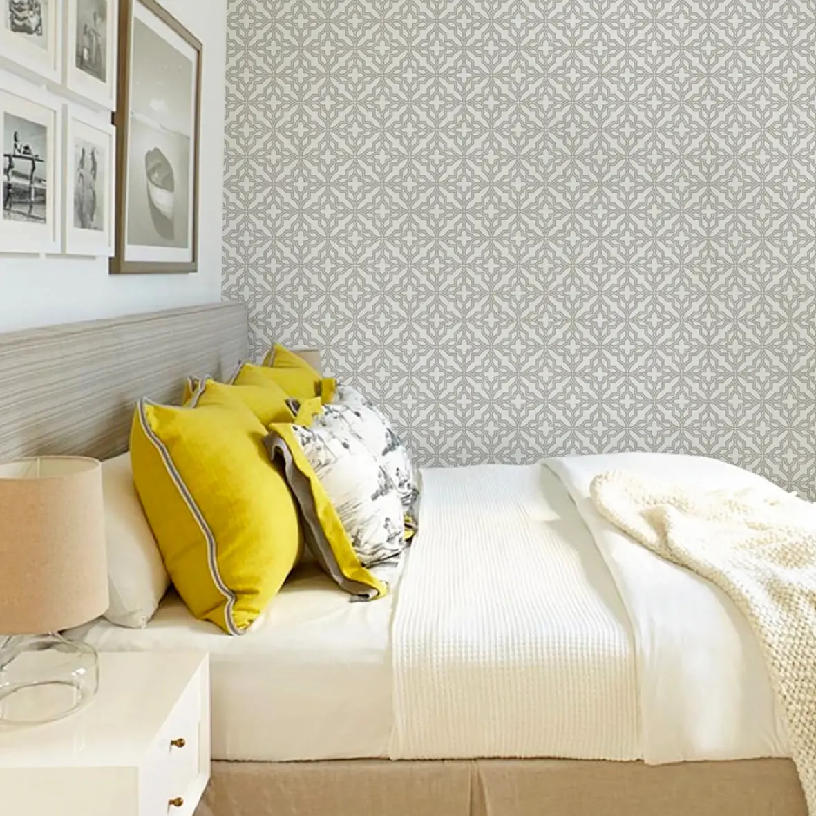 Diamond Flower Decorative Wallpaper, Self Adhesive Peel and Stick Removable Wall Covering for Home Improvement