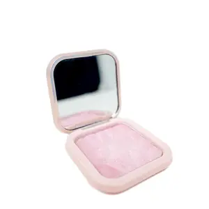 Sunshine & Glitter Highlighter Shimmer Compact in Pretty In Pink Bronzer Makeup