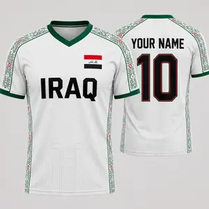 Custom Iraq Football Jersey, Personalized Iraqi Football Shirt With Name Number, Iraq Fan Jersey Gift For Men Women