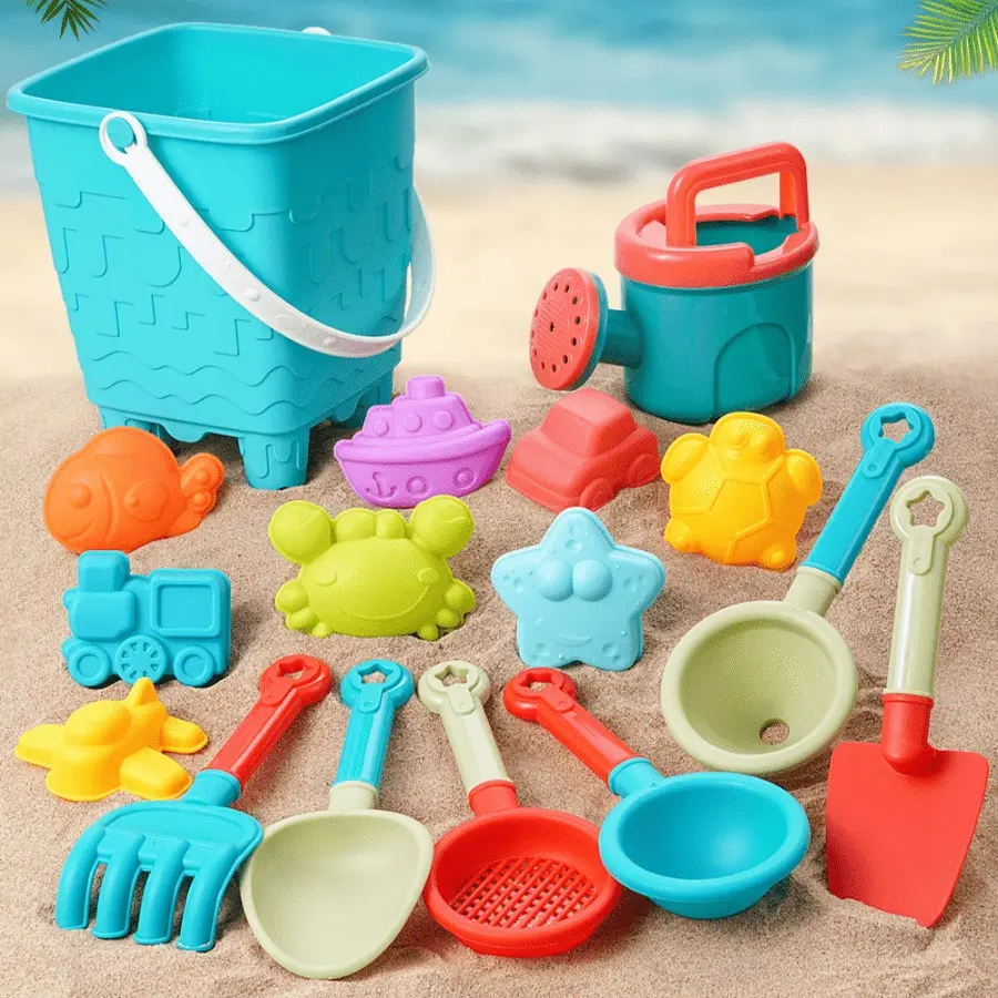 Complete Kids Sand Digging and Water Play Toy Playset, Play Sand Kit, Playtime, Includes Bucket Shovel, Fun Beach and Pool Toys, Perfect Summer Gift for Children, Swimming Pool Set