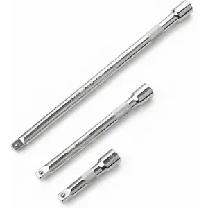 3/8" Drive Socket Extension Bar Set, 3-Piece: 3", 6", 10" (75mm, 150mm, 250mm), Premium Cr-V Steel, Impact Ready