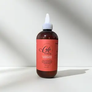 Cafe Hair Co. The Best Detox Clarifying Shampoo w Peppermint - Sulfate-Free Formula with Witch Hazel & Chamomile for All Hair Types - 8oz