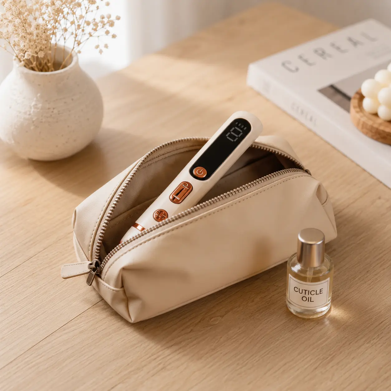 Portable Lightweight Cosmetic Skin Beauty Pen, Rechargeable Adjustable Multi-Speed Facial Care Device with Charging Support for Daily Use, Adjusting Speed And Depth Settings, Rechargeable Battery