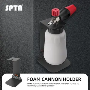 SPTA Universal Foam Cannon Holder ,Snow Master Foam Canon Holder ,Premium Car Detailing Accessories and Supplies,Foam Cannon Holder-for Foam Cannon,Pressure Washer Nozzle Tip and Pressure Wand Extension Storage Rack