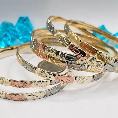 fashion bracelets seven set with seven powers Gold-plated #6