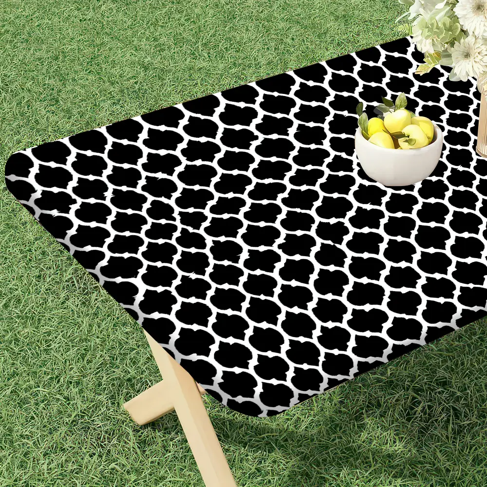 VBXNT 2PCS Stretch Fabric Table Top Cap Cover, Multiple Pattern Designs, fit Folding Table 6 ft (30 x 72 inch), Table Covers Washable Elastic Universal Rectangle Tablecloth Protector for Indoor Outdoor Party, Picnic, Event, Wedding, Banquet VBXNT 2PCS Stretch Fabric Table Top Cap Cover, Multiple Pattern Designs, fit Folding Table 6 ft (30 x 72 inch), Table Covers Washable Elastic Universal Rectangle Tablecloth Protector for Indoor Outdoor Party, Picnic, Event, Wedding, Banquet