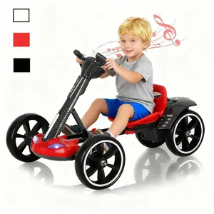 Kid's Electric Toy Go Kart - Dual Motor & Foldable Ride-On Toy with Remote Control for Boys & Girls, Comes with a Remote Control for Parents to Control, Fun Outdoor Play