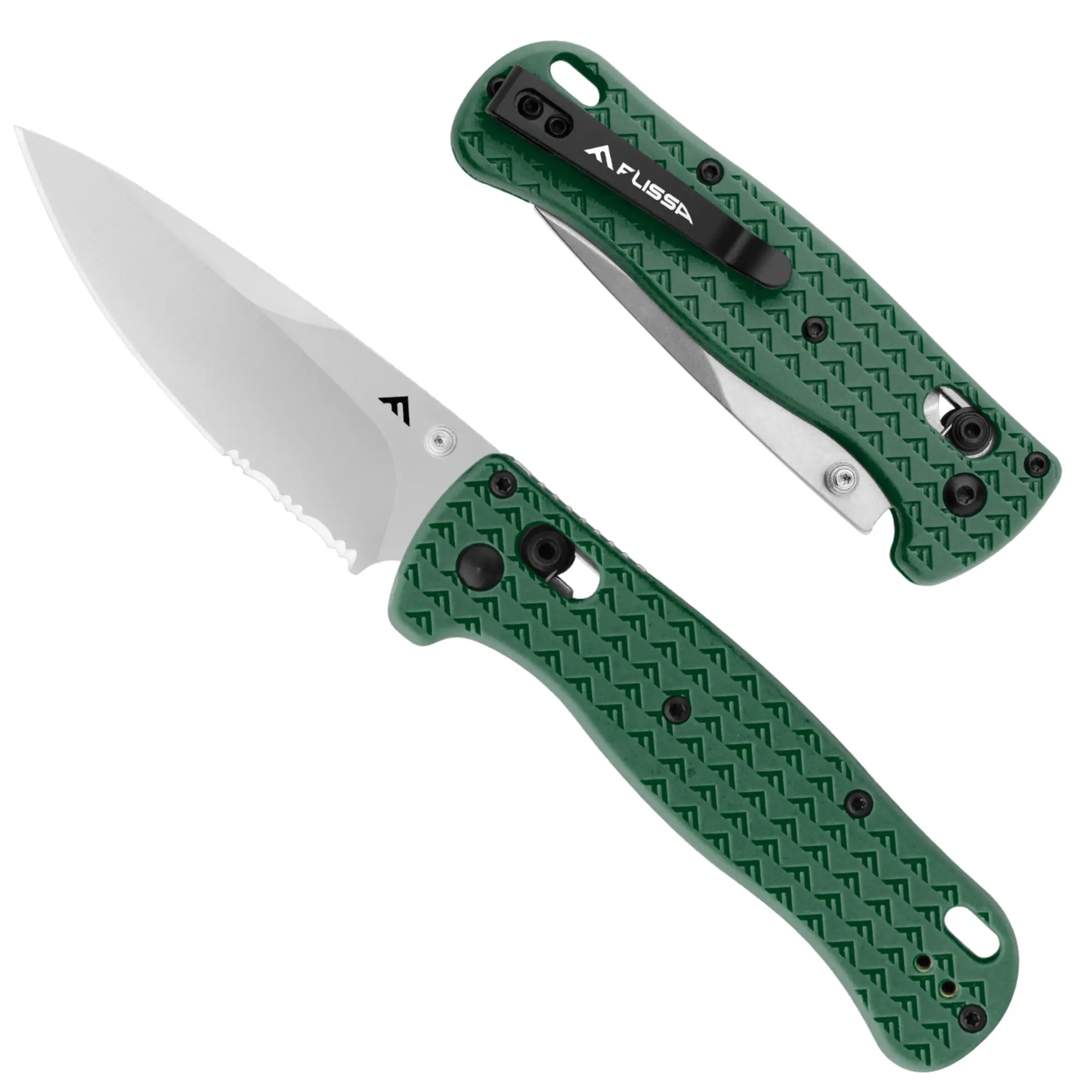#fathersdaygift FLISSA 4.5" Folding Pocket Knife, Lightweight EDC Pocket Knife with Axis Lock, 3.2" AUS-8 Steel Blade, Sharp Camping Hiking Knife with Pocket Clip, Unique Tool Gift for Men, Dad