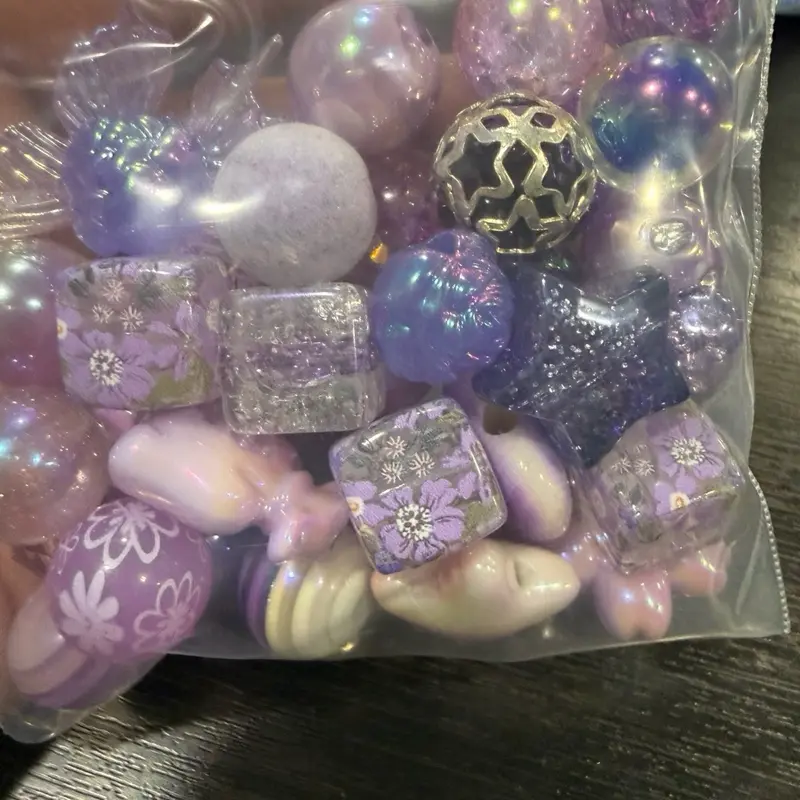Purple Mixed Beads