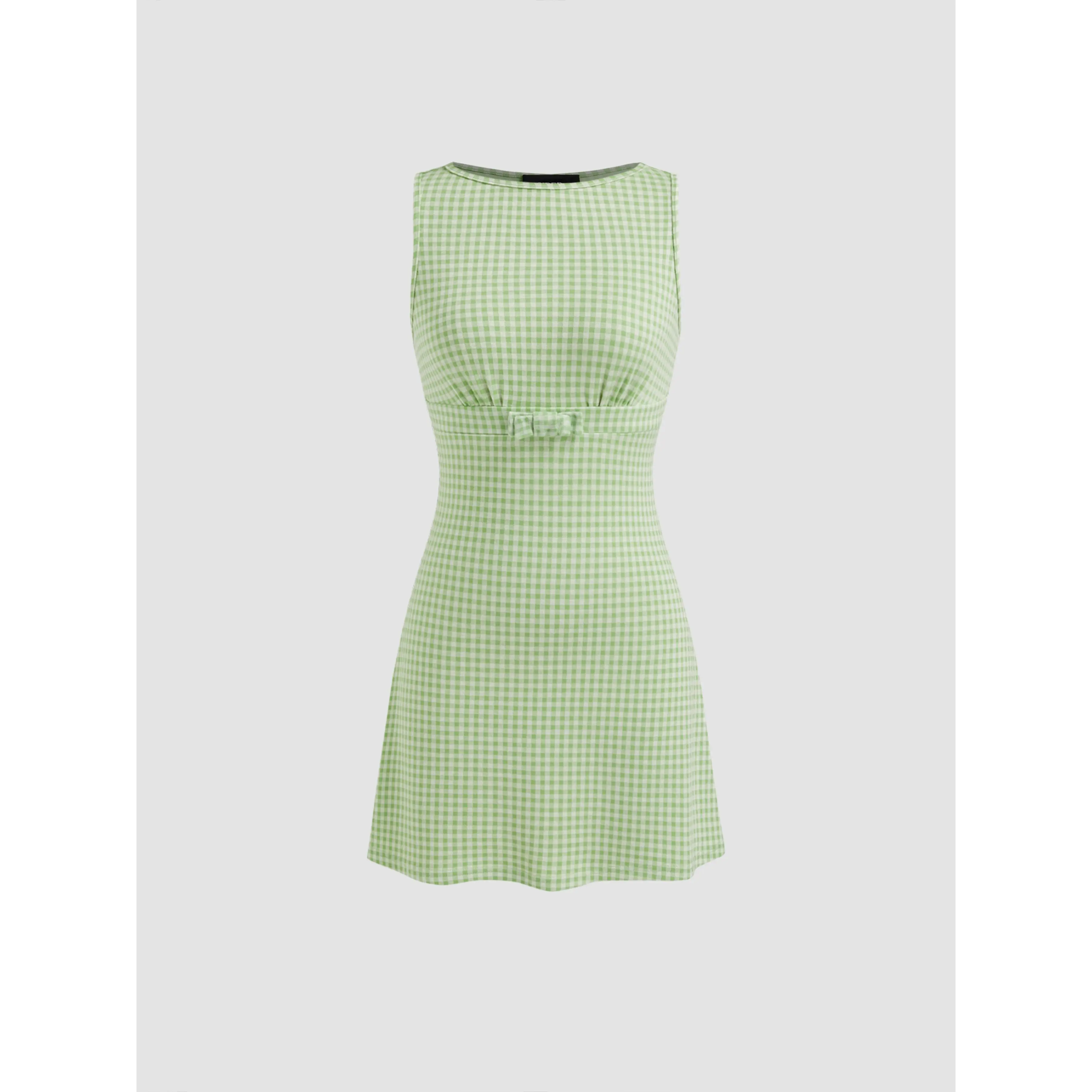 Cider Boat Neck Gingham Bowknot Mini Dress SwimWeek - TikTok Shop Cider Boat Neck Gingham Bowknot Mini Dress SwimWeek - TikTok Shop