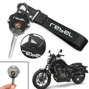 For Honda Rebel CM1100 REBEL 1100 1100T DCT 2021 2022 2023 Motorcycle Accessories CNC Key Case Cover Key S Keyring KeyChain