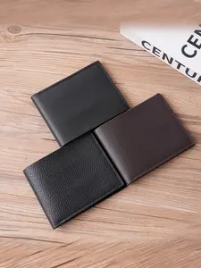 Men's Short Wallet, Ultra-Thin Compact Bifold Design, Easy-To-Carry Card Holder, Daily Use, Perfect Gift for Birthday and Graduation