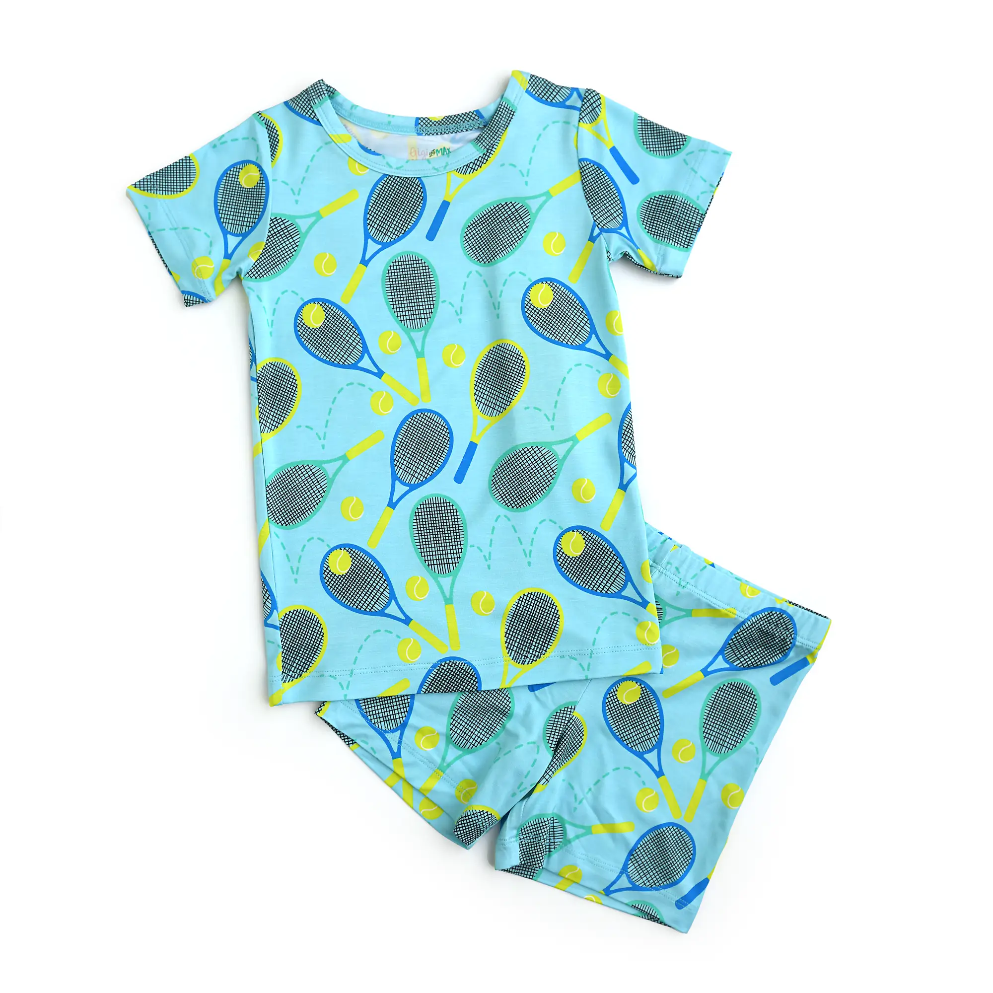 Roger Blue Tennis TWO PIECE Shorts - Versatile Design for Various Outfits Tennis Blue Racket & Ball Sports Gigi and Max