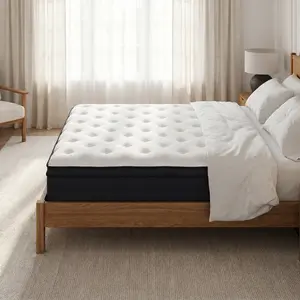 High Quality Five-layer Mattress, Double Coil Spring Support, 10/12/14 Inch, Multi Sizes Twin/Full/Queen/King for Family Comfort Independent Memory