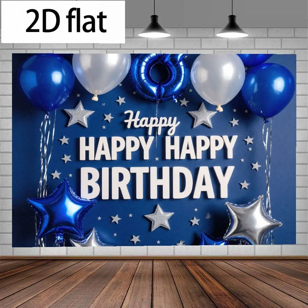 Happy 3rd Birthday Decoration Set, Includes Blue & Silver Color Stars, Foil Numeral 3 Balloon, Perfect for Celebrating Your Child’s Milestone!