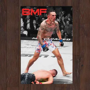 Max Holloway UFC 300 Poster, UFC Poster, Poster Ideas, American Fighter Poster, Motivational Posters, Wall Decor, MMA Poster
