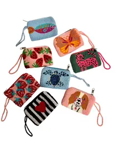 Hand-Embroidered Evil Eye Coin Purses – Unique Charm Wallets Full of Protection & Color