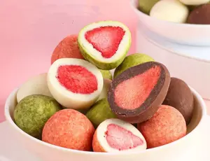 Chocolate-Covered Strawberries Collection, Flavors of Chocolate, Matcha, Milk, Cacao , 80 Counts in 10 packs