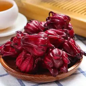 Roselle Herbal Tea Infusion 30g per Jar Two Jars Total 60g Tart Sweet with Lingeringly Sweet Flavor Never Astringent Perfect for Tea Lovers