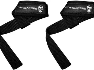 Gymreapers Lifting Wrist Straps for Weightlifting, Bodybuilding, Powerlifting, Strength Training, & Deadlifts - Padded Neoprene with 18 inch Cotton