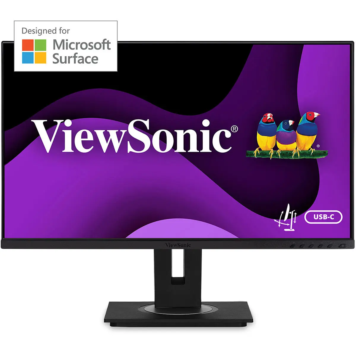 ViewSonic VG275 27" 16:9 Full HD IPS LED Monitor with USB-C Docking, DP, Single-Cable Solution, Cable Management, Swivel and Tilt, Tilt Adjustment, Usb Type-C