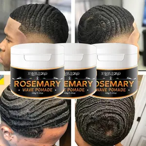 Men's Rosemary Avocado Wave Styling Cream, 360 Degree Precision Define Waves, Strong Hold Non-Stiffening, Moisturizing & Smooth Finish