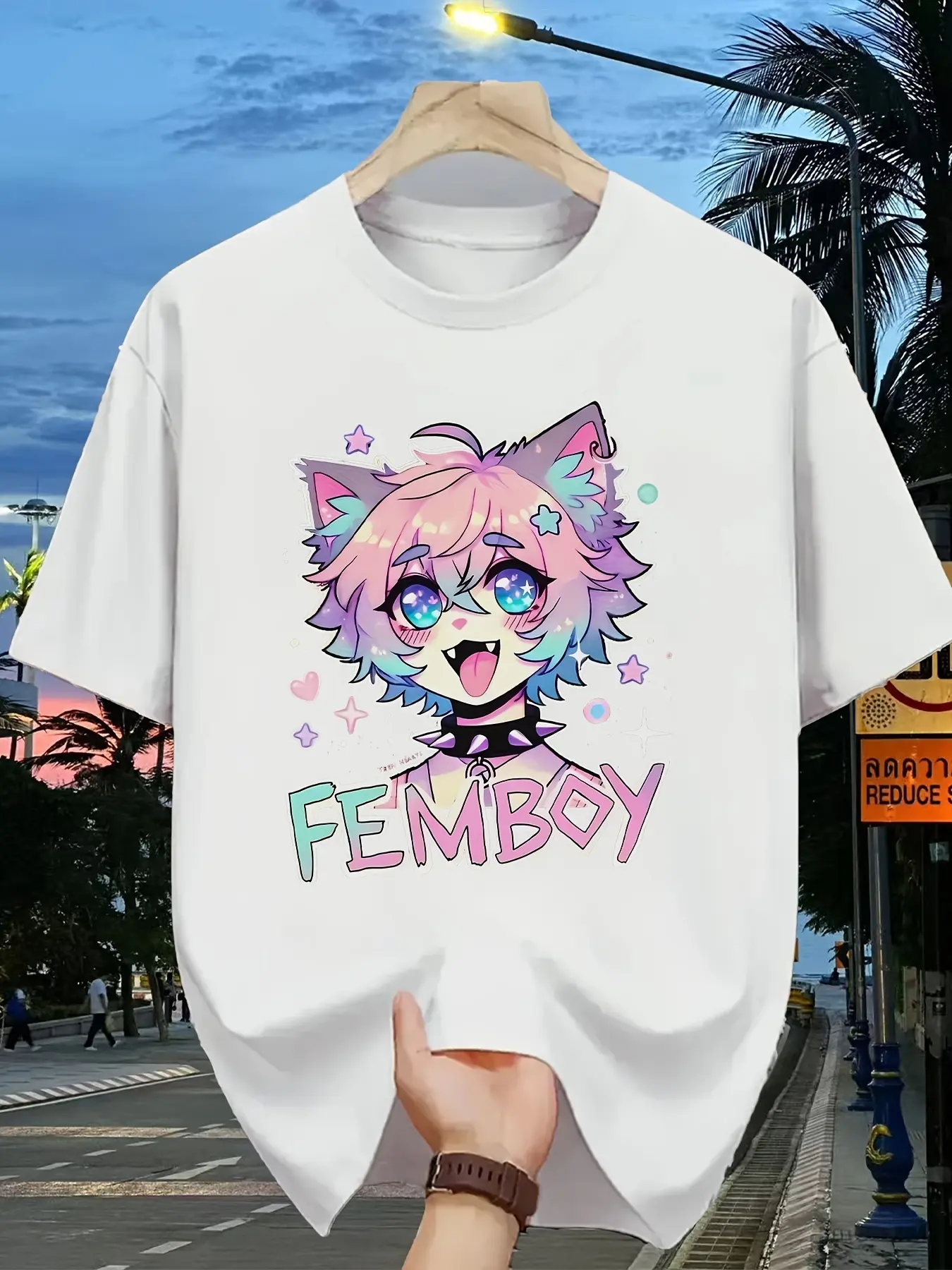 FEMBOY Men'S 180G Heavyweight T-Shirt - Black Retr