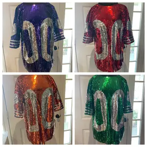 Sequin jerseys shirt dress Casual Sequin jerseys shirt dress Casual