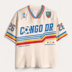 Unisex#CONGO Dr Soccer Jersey Shirt, Retro CONGO Dr Football Tee, Personalized Game Day Top