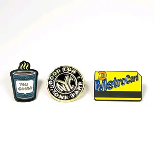 PIN SET - NYC Subway - MetroCard, Token, Coffee