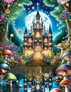 Fairyland Adult Coloring Book Collections - Fairytale Designs of Enchanting Fairies, Magical Houses, and Fantasy Castles for Mindfulness and Relaxation