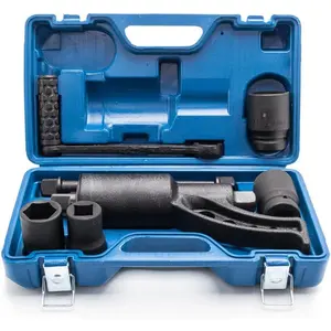 1:64 Torque Multiplier Wrench, 1 Inch Drive, Heavy Duty, 3,688 ft/lbs (4800 N/M) - Includes 4- Cr-v Socket Set