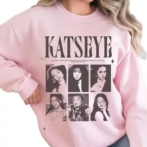 Youth & Adult Katseye Shirt, Retro K-pop Graphic Tee for Fashion Girls and Street Style Enthusiasts XKN1M