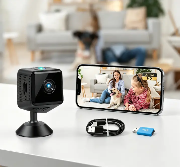 Square Security Camera HD Indoor & Outdoor Surveillance Cam with Night Vision Function Moisturizing Gel Spa Socks