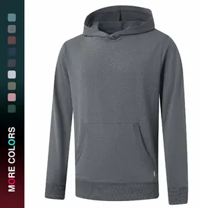 MAELREG Mens Hoodies Pullover, Performance Heather Thin Hooded Sweatshirt with Kangaroo Pocket, Athletic Golf Hoodies for Men, Fashion Menswear Tops