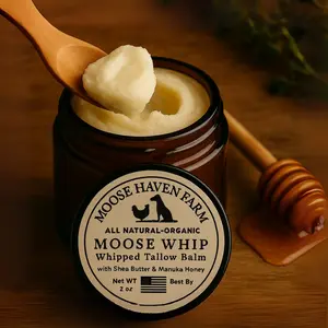 Moose Whip Whipped Tallow Face and Body Balm | 2 oz Jar