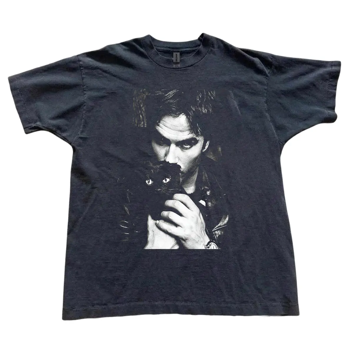 Dam0n Sallvatore Vampire Diarie T-Shirt,Vintage Graphic Tee, Iconic TVD Vampire Shirt, Unisex Casual Fan Merch