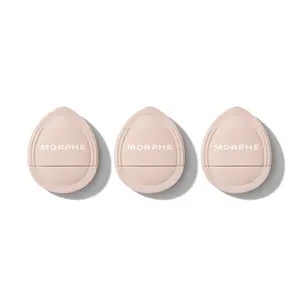 Morphe Cloud Cushion Mini Puff Trio - Fingertip-like Ultraprecise Application for Blush & Concealer - Double-layered Material for Diffused Cloud-effect Finish