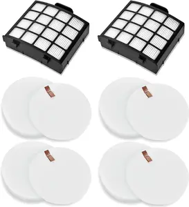 AZ2002 Vacuum Filter Replacement Parts for Shark Vertex Duoclean Upringht Vacuum AZ2000 AZ2000W AZ2002, Compare to Part XHFAZ2000, XFFKAZ2000, 2 High Efficiency Filters and 4  and Felt Filter.