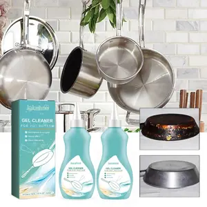 Pot Cleaner, Magic Gel Cleaner for Pots and Pans, Gel Cleaner for Cookware Bottom, Black Pot Bottom Cleaning Gel, Cleaner for Bottom of Pots and Pans (2 Pcs)