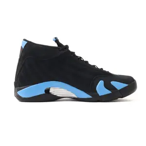 Nike Air Jordan 14 Retro Black University Blue 487471-007 Men's Fashion Sneaker New