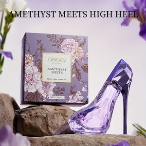 1PCS 1.01Oz(30ML)Women's Diamond Cut High Heels Style Perfume,Long-Lasting Fragrance,Elegant Floral Fragrance,Fresh Dating Perfume,Birthday/Christmas/Party Gift,Gift For Friends,Suitable For Students