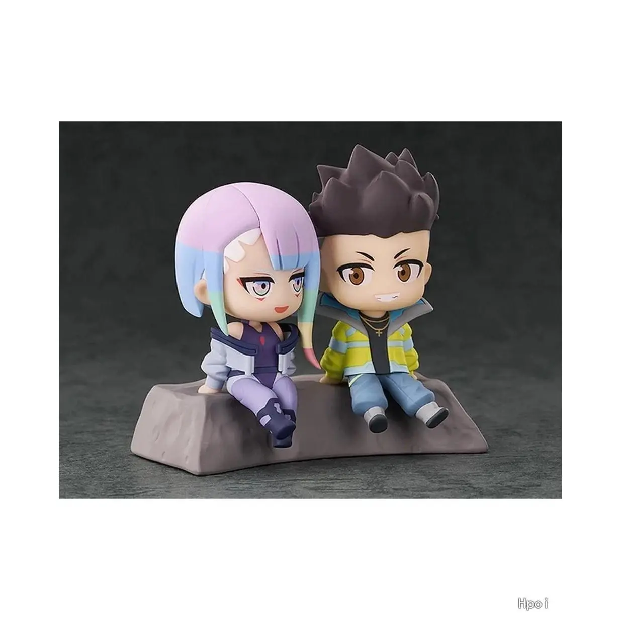 8CM Anime Cyberpunk: Edgerunners Figure David Martinez Lucy Qset To The Moon Sitting Figure Toy Acton Figure Set Doll Gift