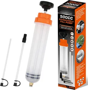 500CC Fluid Extractor Automotive, Oil Extractor/Oil , Fluid  Pump Manual Suction Vacuum   Transfer