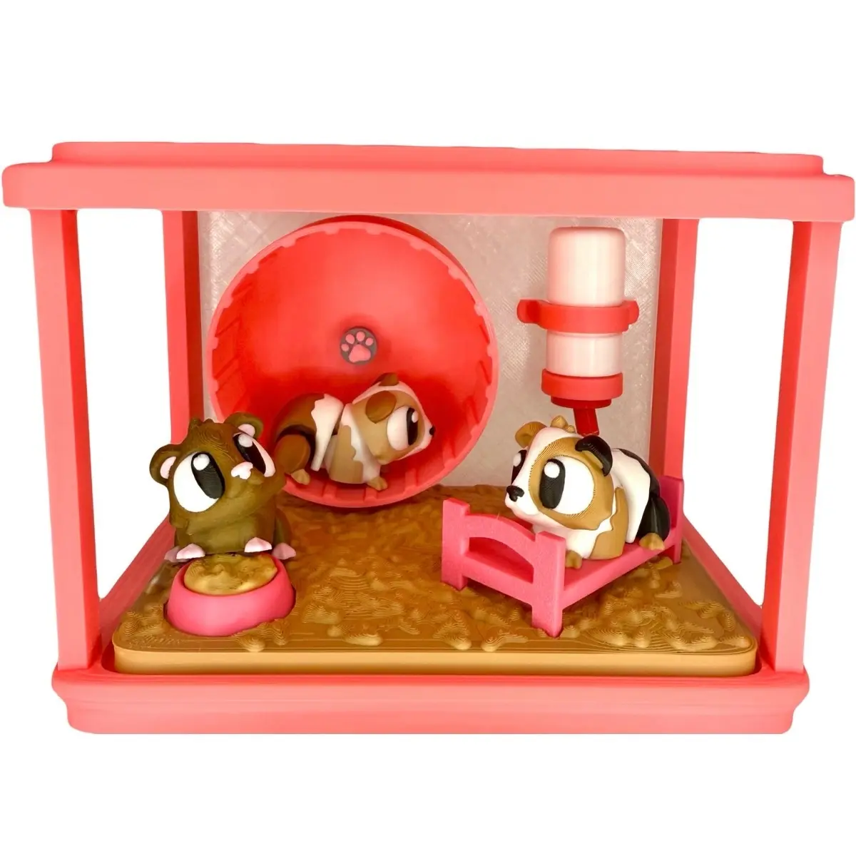 Guinea Pig Play Set with Guinea Pig Figurines